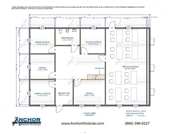 Training Center Floor Plan - Anchor Modular